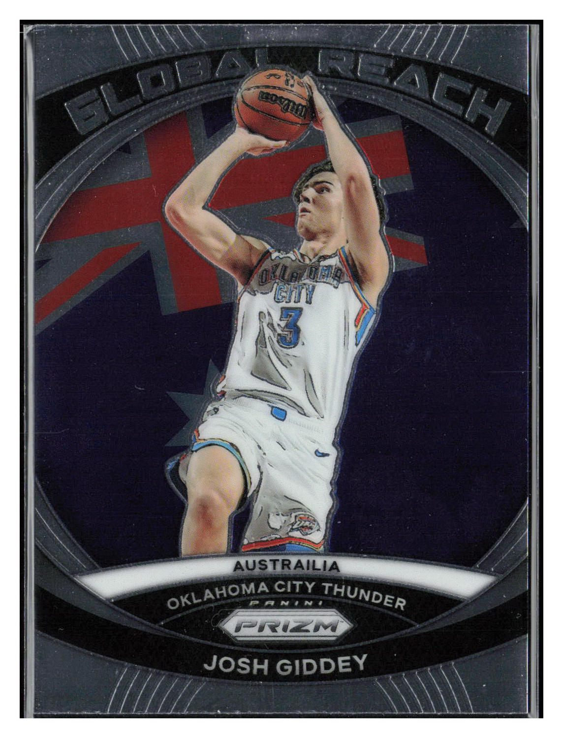 2023-24 Panini Prizm #10 Josh Giddey Global Reach