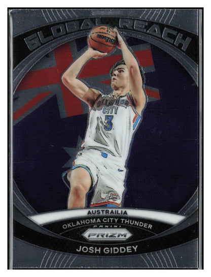 2023-24 Panini Prizm #10 Josh Giddey Global Reach