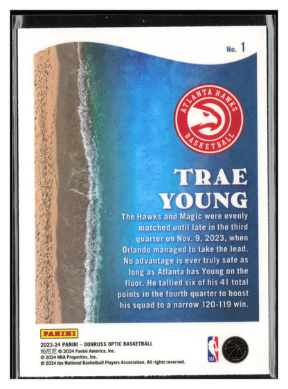 2023-24 Donruss Optic #1 Trae Young Splash