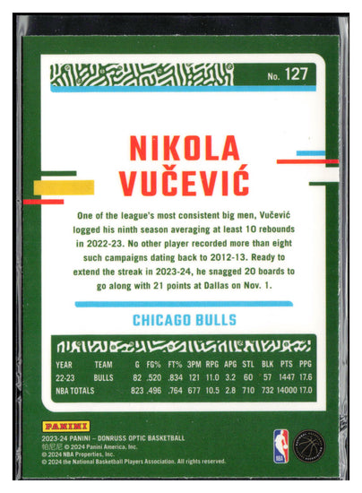 2023-24 Donruss Optic #127 Nikola Vucevic