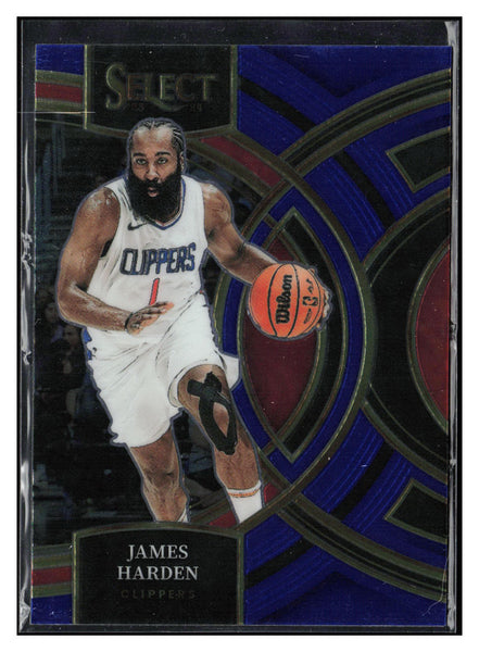 2023-24 Panini Select #137 James Harden Blue Prizms