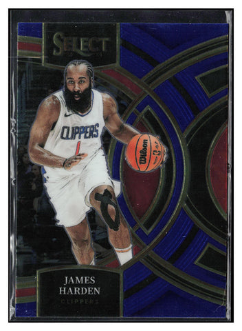 2023-24 Panini Select #137 James Harden Blue Prizms