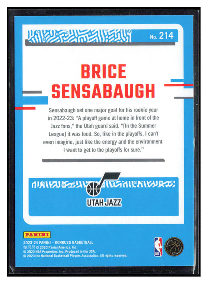 2023-24 Donruss #214 Brice Sensabaugh