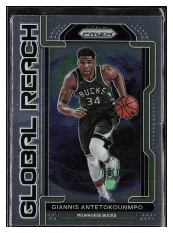 2021-22 Panini Prizm #1 Giannis Antetokounmpo Global Reach