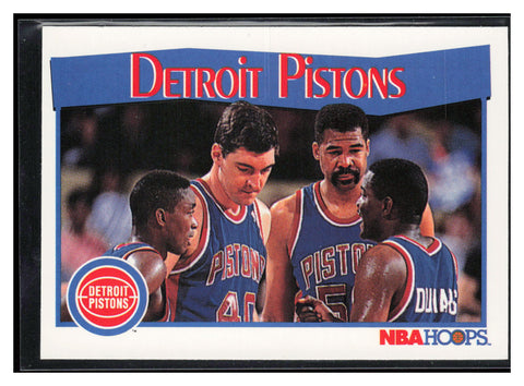 1991-92 Hoops #281 Detroit Pistons