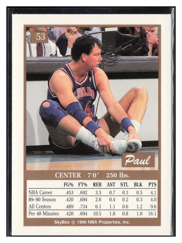 1990-91 SkyBox #53 Paul Mokeski