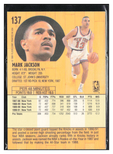 1991-92 Fleer #137 Mark Jackson