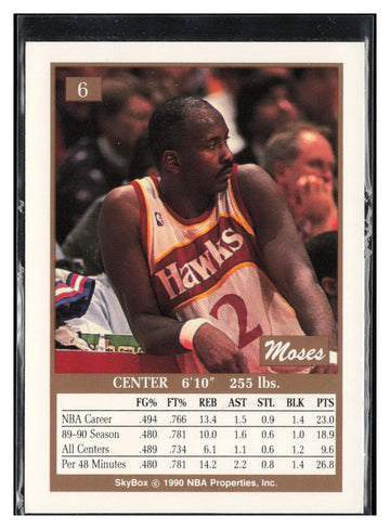 
1990-91 SkyBox #6 Moses Malone