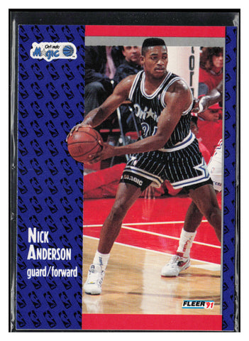 1991-92 Fleer Tony's Pizza #S-66 Nick Anderson