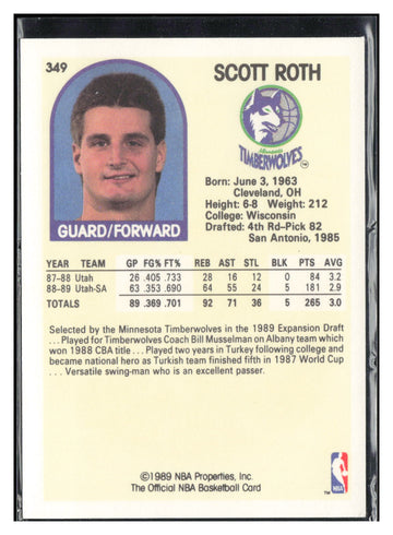 1989-90 Hoops #349 Scott Roth
