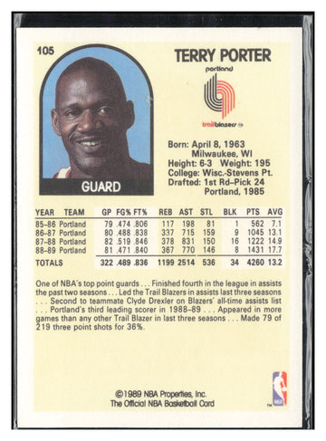1989-90 Hoops #105 Terry Porter
