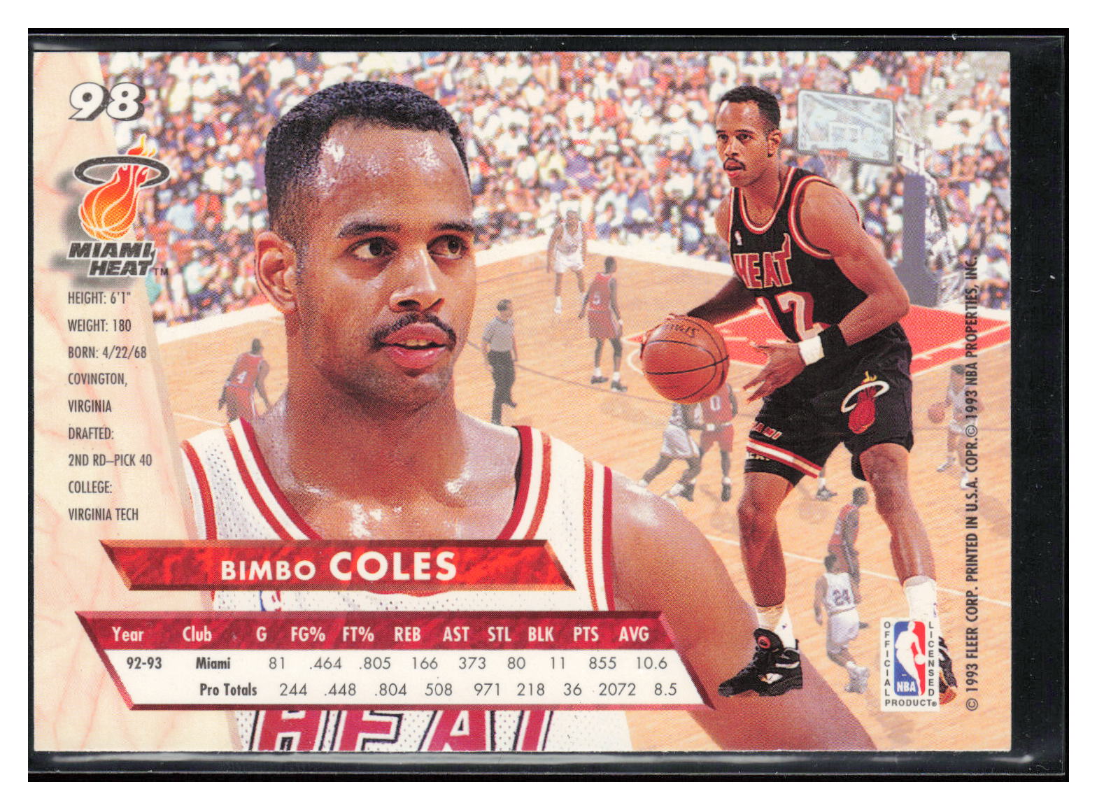 1993-94 Ultra #98 Bimbo Coles