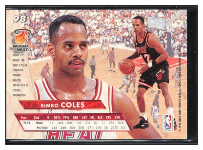 1993-94 Ultra #98 Bimbo Coles