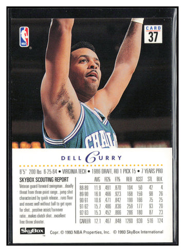 1993-94 SkyBox Premium #37 Dell Curry