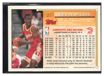 1993-94 Topps #81 Kevin Willis