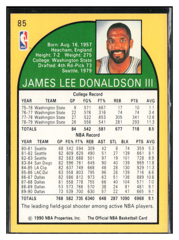 1990-91 Hoops #85 James Donaldson