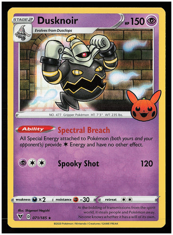 Trick or Trade BOOster Bundle 2023 #071/185 Dusknoir