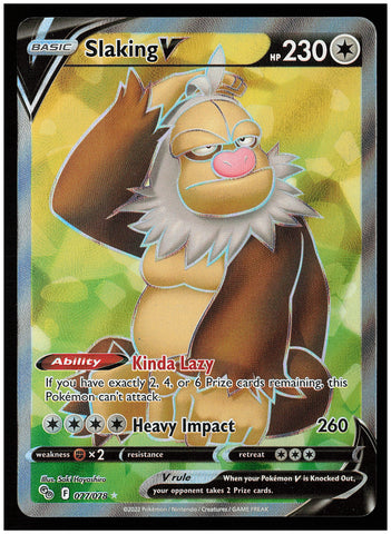 Pokemon GO #077/078 Slaking V (Full Art)