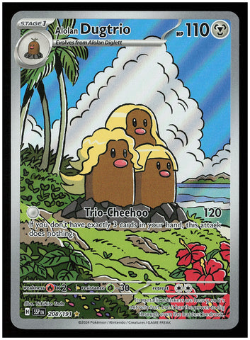 SV08: Surging Sparks #208/191 Alolan Dugtrio