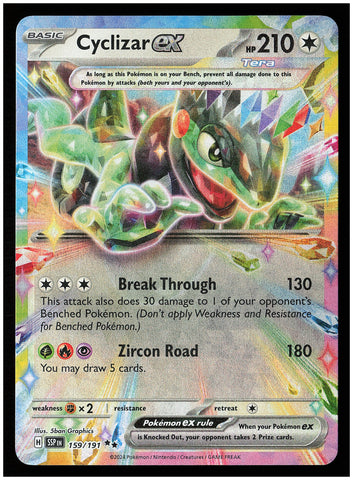 SV08: Surging Sparks #159/191 Cyclizar ex