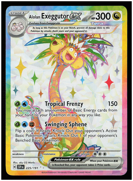 SV08: Surging Sparks #225/191 Alolan Exeggutor ex