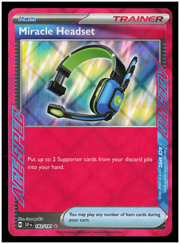 
SV08: Surging Sparks #183/191 Miracle Headset
