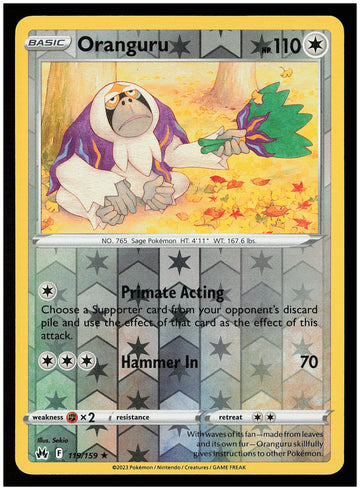 
Crown Zenith #119/159 Oranguru