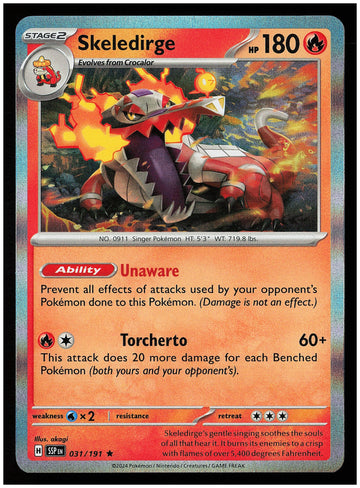 
SV01: Scarlet & Violet Base Set #038/198 Skeledirge