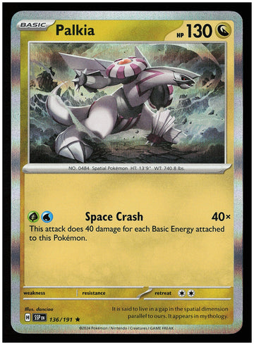 
SV08: Surging Sparks #136/191 Palkia