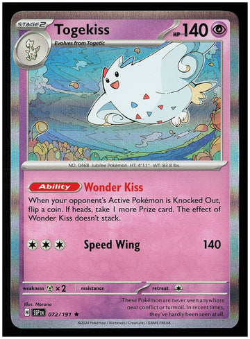 
SV08: Surging Sparks #072/191 Togekiss
