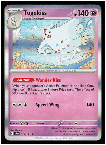 
SV08: Surging Sparks #072/191 Togekiss - #2