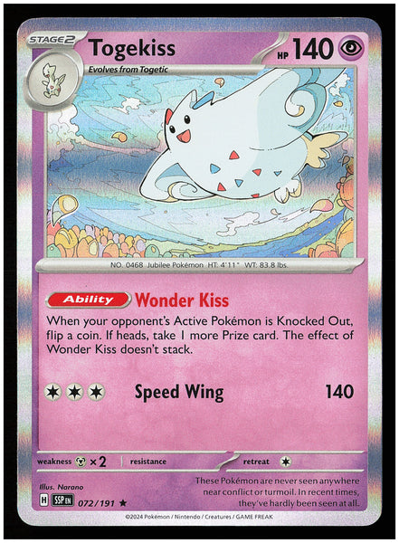 SV08: Surging Sparks #072/191 Togekiss - #2