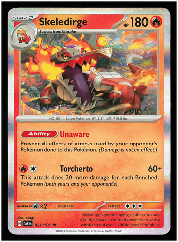 
SV08: Surging Sparks #031/191 Skeledirge