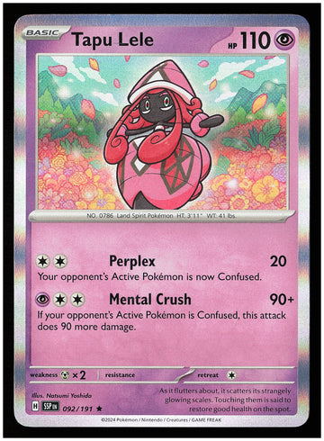 
SV08: Surging Sparks #092/191 Tapu Lele