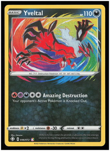 
Shining Fates #046/072 Yveltal
