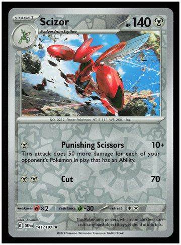 
SV03: Obsidian Flames #141/197 Scizor