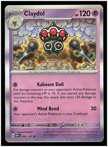 
SV03: Obsidian Flames #095/197 Claydol