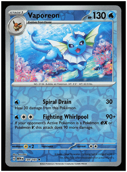 SV: Scarlet & Violet 151 #134/165 Vaporeon