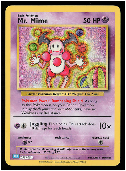 Trading Card Game Classic #013/034 Mr. Mime