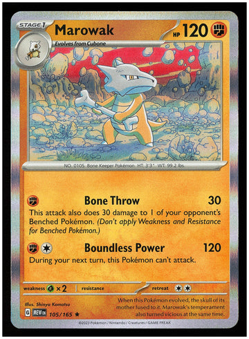 
SV: Scarlet & Violet 151 #105/165 Marowak