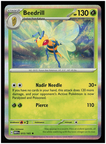 
SV: Scarlet & Violet 151 #015/165 Beedrill