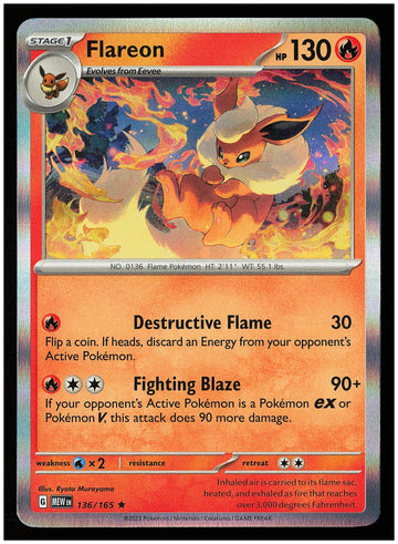 
SV: Scarlet & Violet 151 #136/165 Flareon