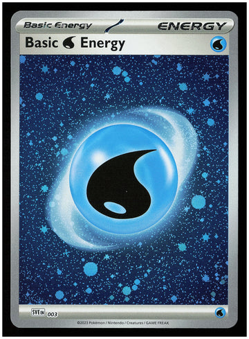 
SV01: Scarlet & Violet Base Set #003 Basic Water Energy (Cosmos Holo)