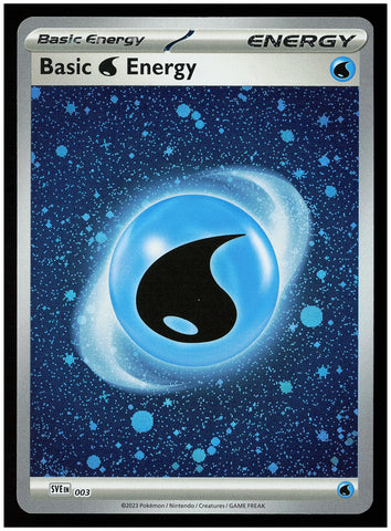 SV01: Scarlet & Violet Base Set #003 Basic Water Energy (Cosmos Holo)