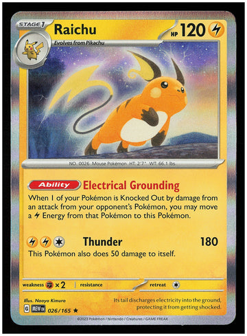 
SV: Scarlet & Violet 151 #026/165 Raichu