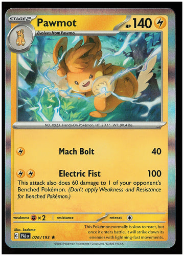 
SV02: Paldea Evolved #076/193 Pawmot