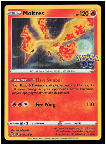 
Pokemon GO #012/078 Moltres