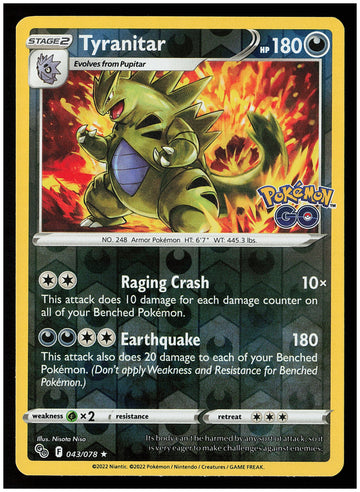 
Pokemon GO #043/078 Tyranitar