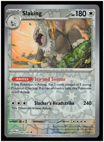 
SV02: Paldea Evolved #162/193 Slaking