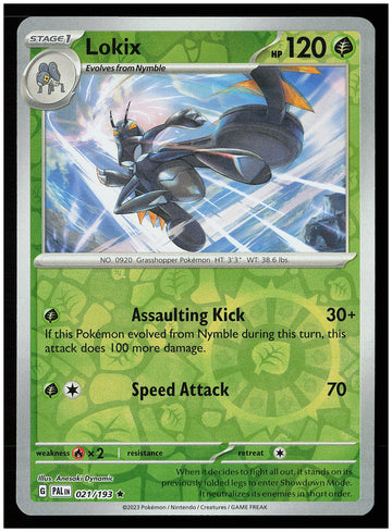 
SV02: Paldea Evolved #021/193 Lokix